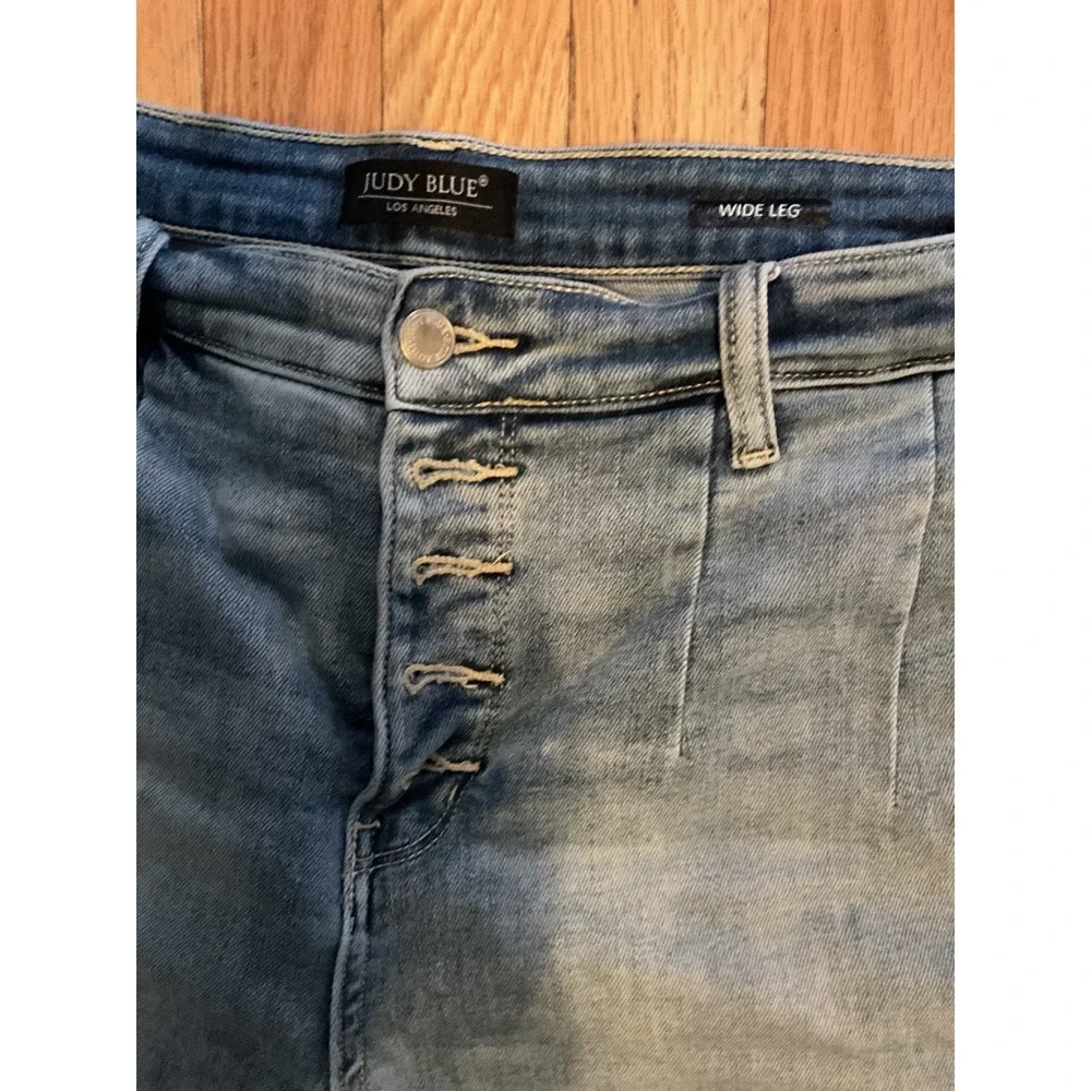 JUDY BLUE LOS ANGELES WIDE LEG WOMENS JEANS 15/32 - Picture 2 of 4